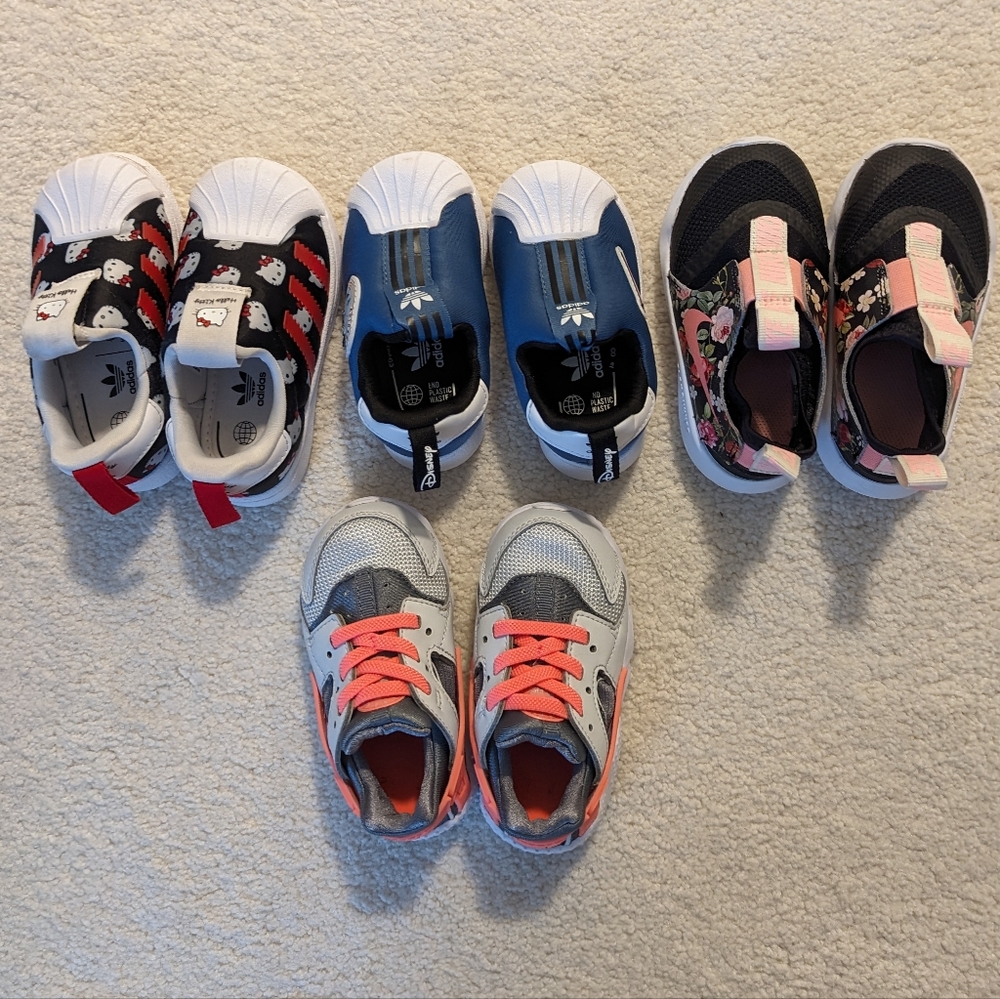 Bundle of Girl's Toddler Shoes- size US 5 to 7